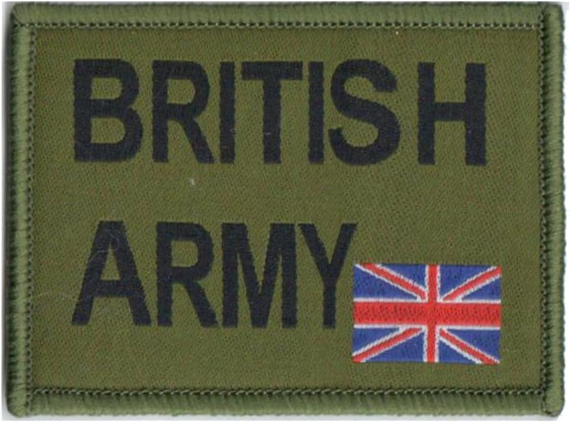 Kitpimp British Forces Army Olive Green Badge Patch TRF with Union Jack - Small VELCRO ON