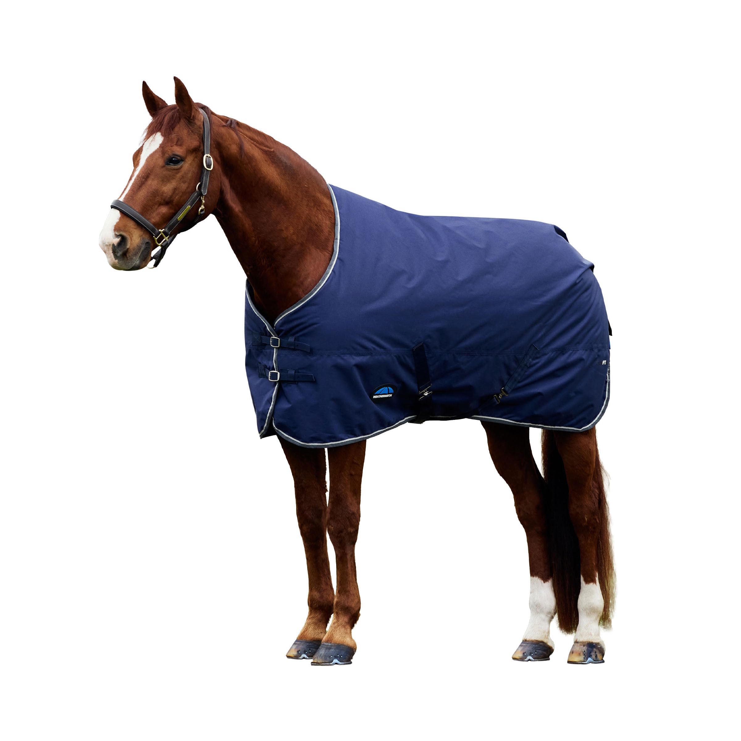 WeatherBeeta ComFiTec Tyro Turnout Standard Neck 50g, Navy/Charcoal, 6'3