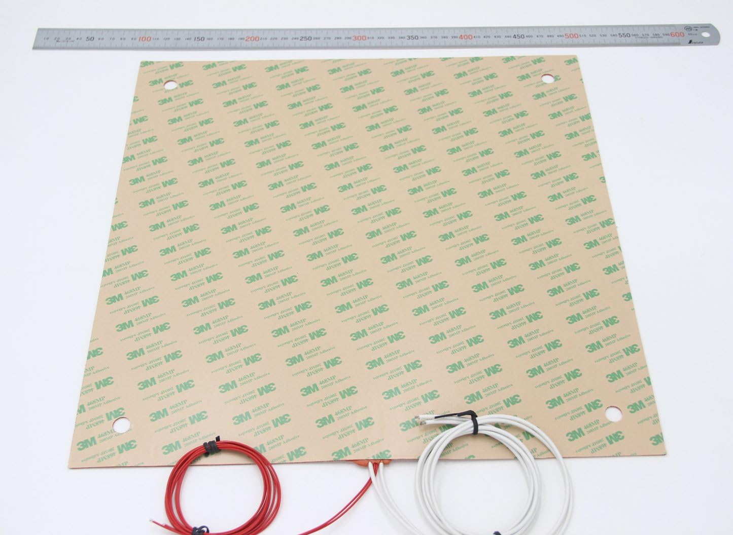 KEENOVO Silicone Heater 400x400mm 1000W for Creality CR-10 S4 3D Printer Bed w/Screw Holes (120V)