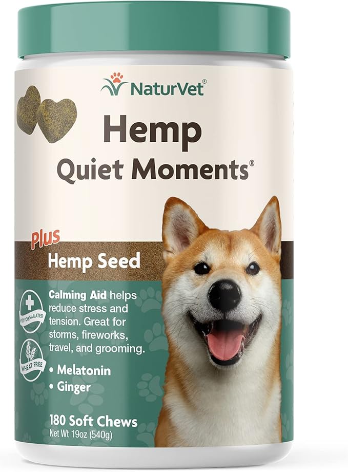 NaturVet Hemp Quiet Moments Plus Hemp Seed Dog Chews Amazon.ca Pet Supplies