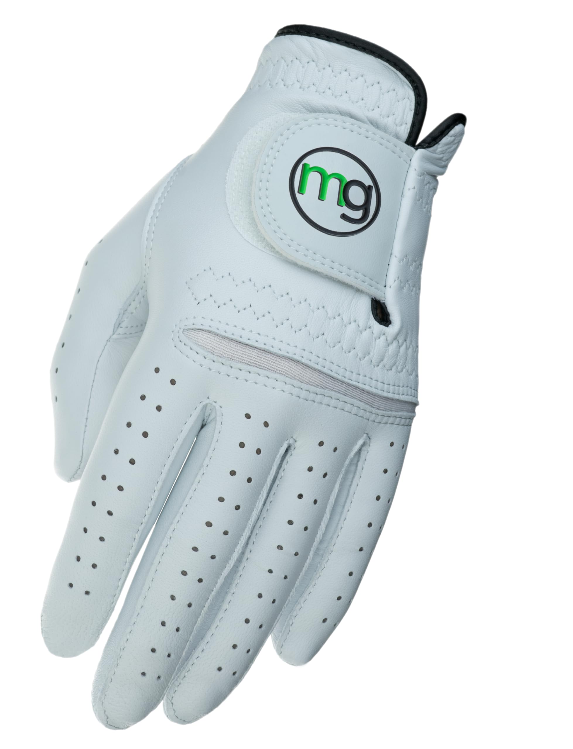 MG DynaGrip Elite Men's Golf Glove – Thin but Durable Premium Cabretta Leather, Soft Tour-Preferred Feel, Lightweight Design, Elastic Knuckle Hinge for Comfort & Grip Sensitivity - Regular Sizes
