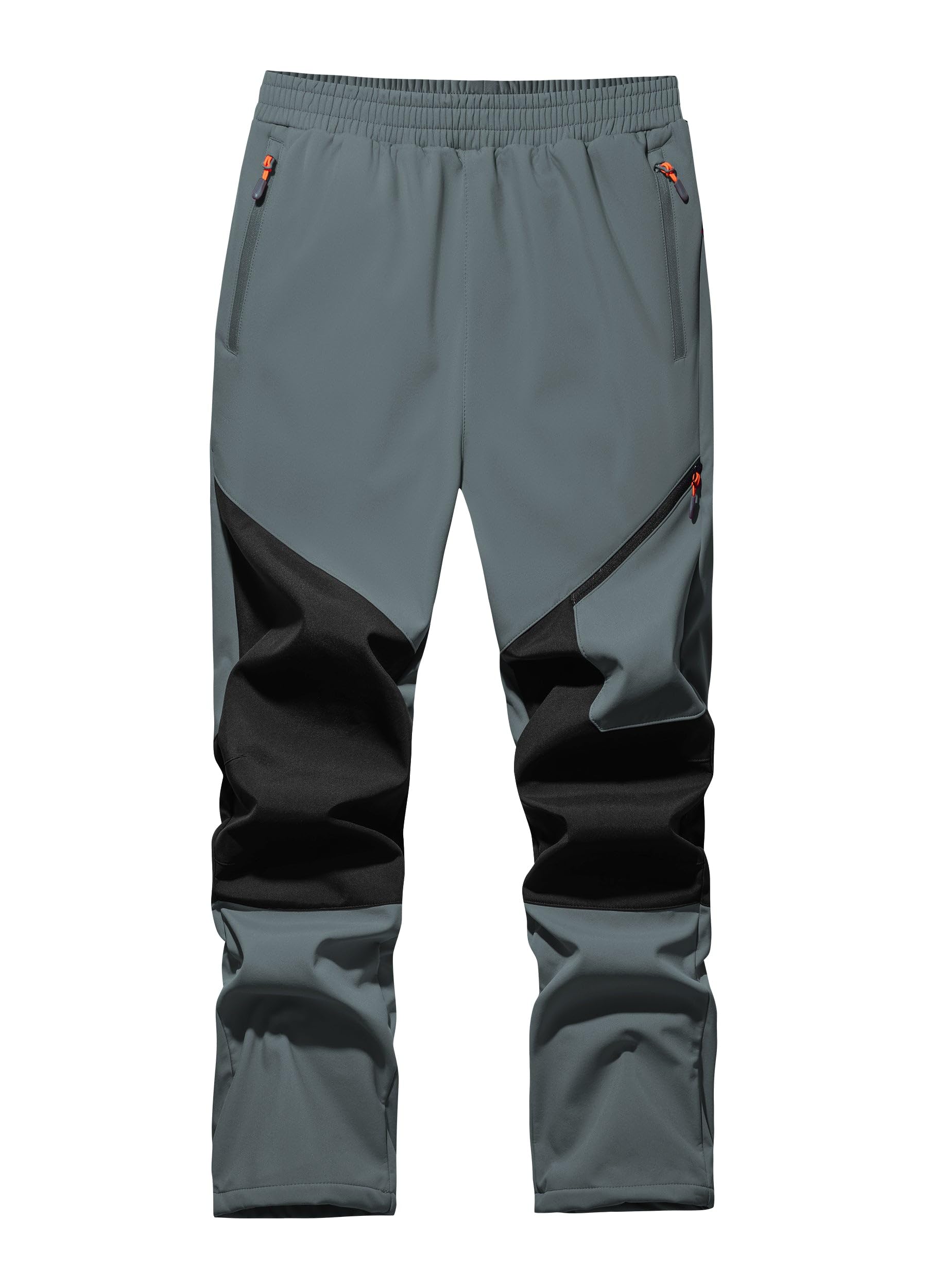 WILLIT Kinder Softshellhose Gefüttert Schneehose Thermohose Jungen Mädchen Skihose Winter Wasserdicht Wanderhose Winddicht mit 3 Taschen