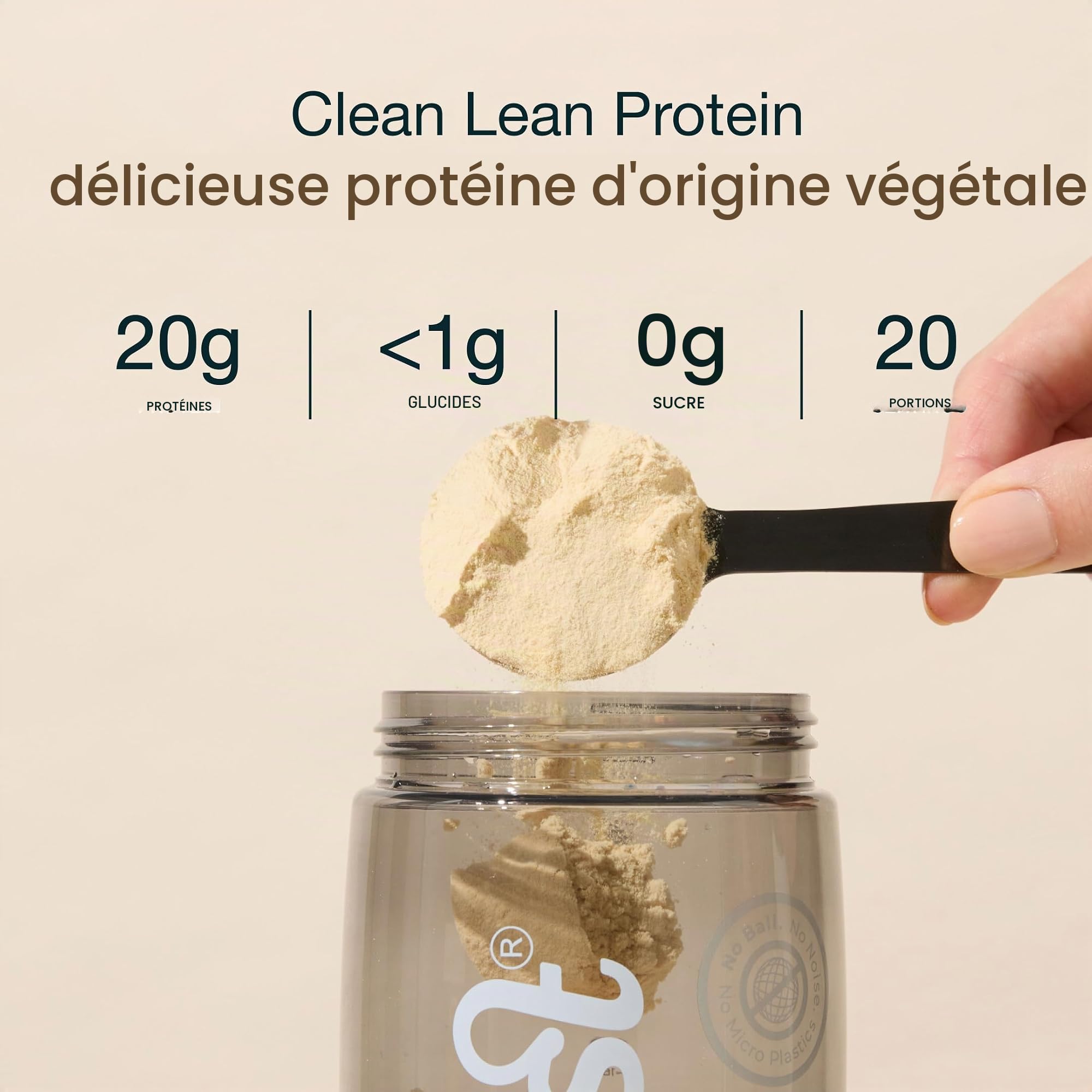 Nuzest Poudre Protéines Vegan Poudre De Protéine De Pois Vegan Protéine Végétale Naturellement Sucrée Pour Prise De Masse Musculaire Sans Gluten Et Sans OGM À Base De Pois Et Non De Lait De Vache (Fraise, 500g)