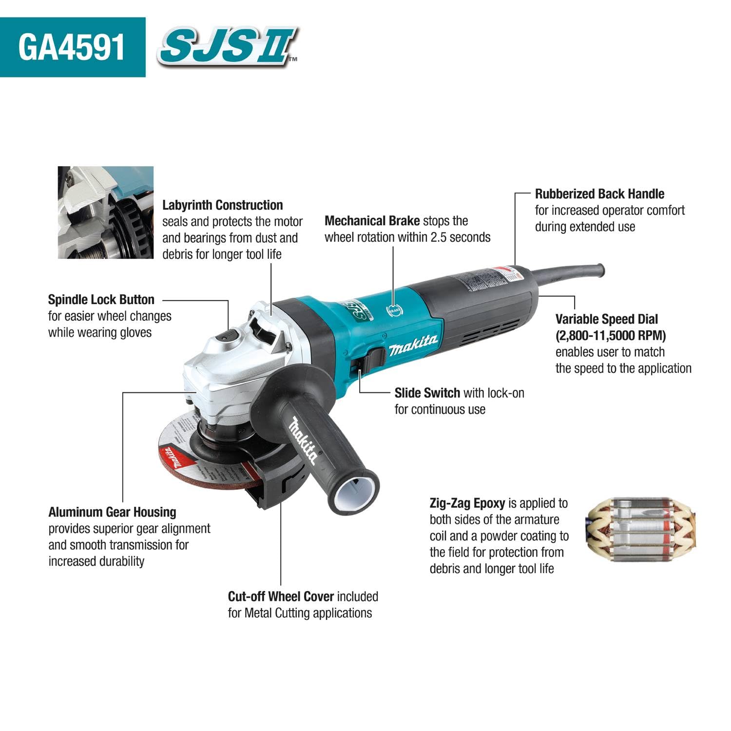 Makita GA4591 4-1/2