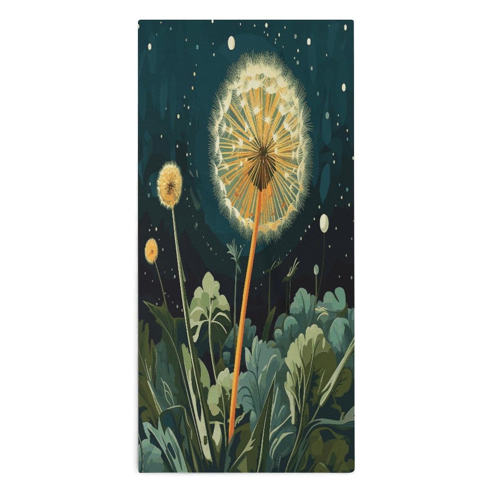 Btcowzrv Style Dandelions At Night Bath Towel Beach Towels Shower Towel