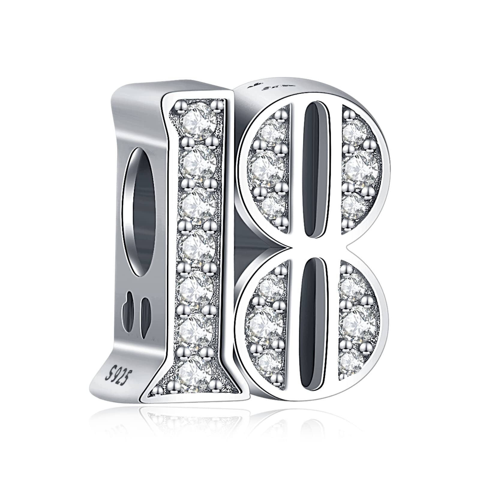 Amuefer S925 Charms for Pandora Bracelets and Necklaces, Gifts for Women on Birthday, Aniversary, Christmas, Mothers Day, Valentine's Day, Charm for