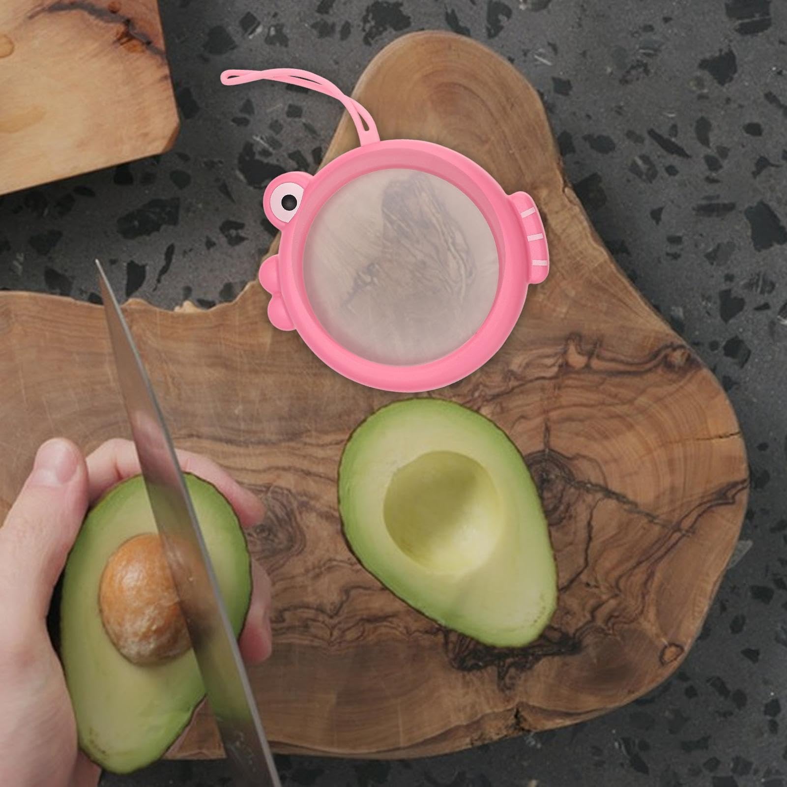 Contenitore per avanzi – salvavita ermetico a forma di pesce per preparare pasti, frutta e formaggio, riutilizzabile per avocado e pomodori per scuola, dispensa, frigorifero, viaggi