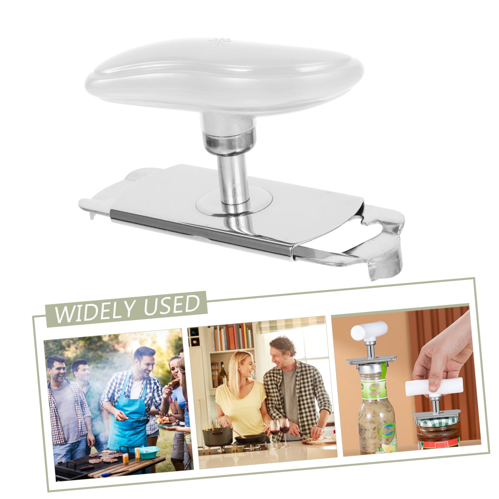 Alipis 5 Pz apriscatole in acciaio inossidabile bottiglia pinza apri barattoli da tavolo vaso apriscatole per lattine can opener multifunzione apricoperchio portatile plastica
