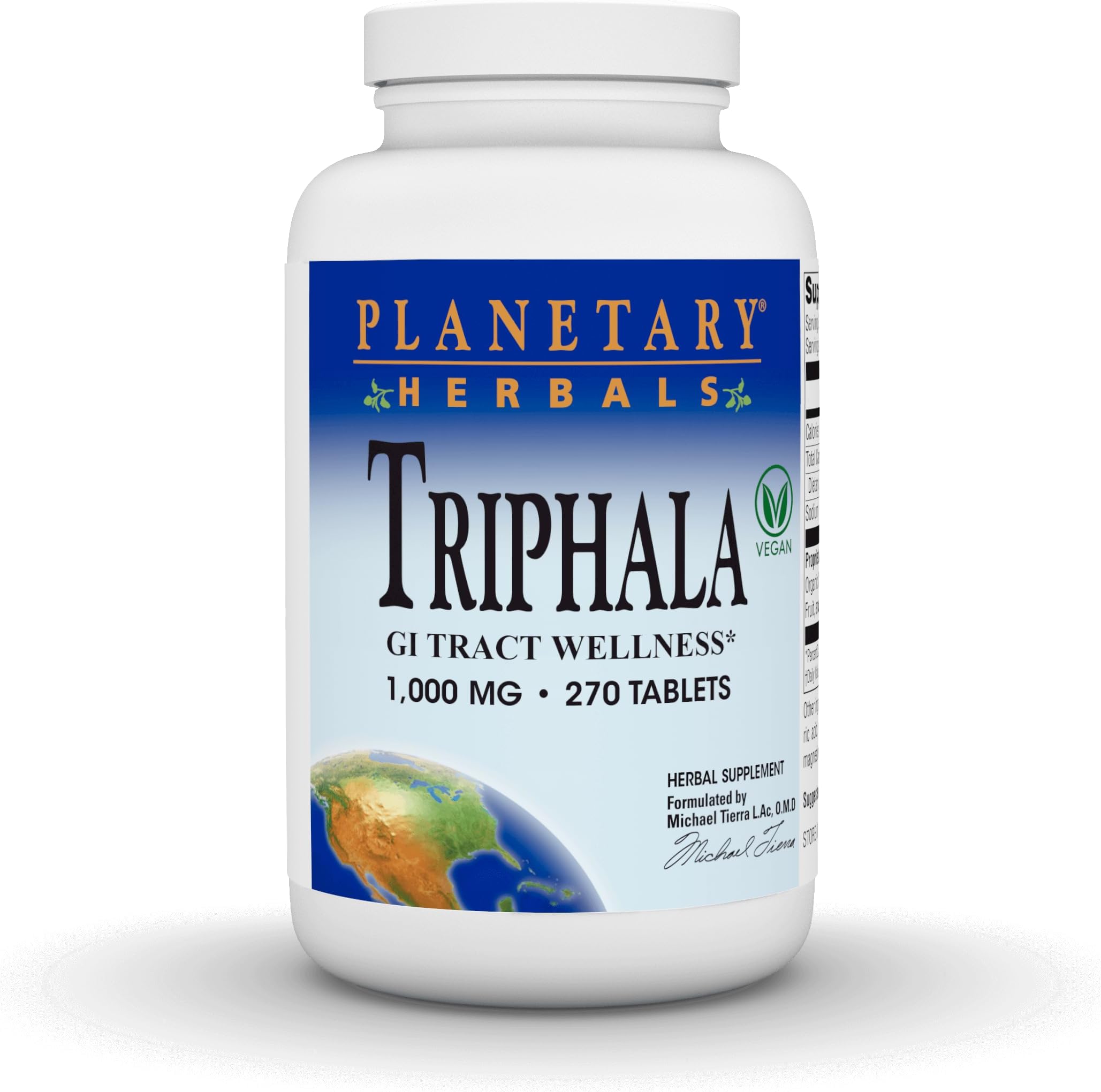 Triphala, 270 Tabs 1000 mg