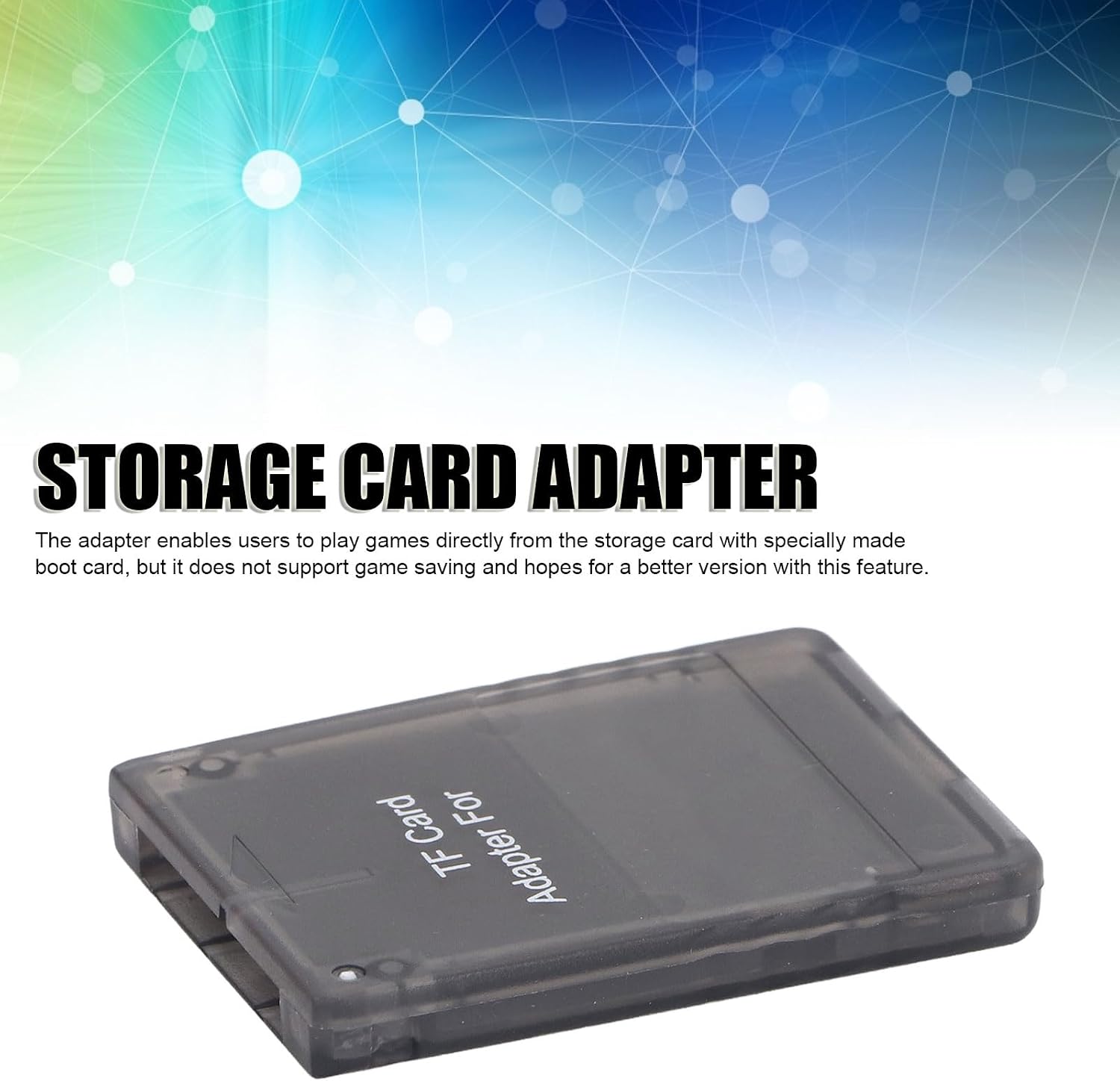 Zopsc Memory Card Expansion Reader for PS2 3000X/5000X/7000X/9000X Consoles, Micro Storage Card Adapter. (Transparent Black), Zopsck8g26htunc-12