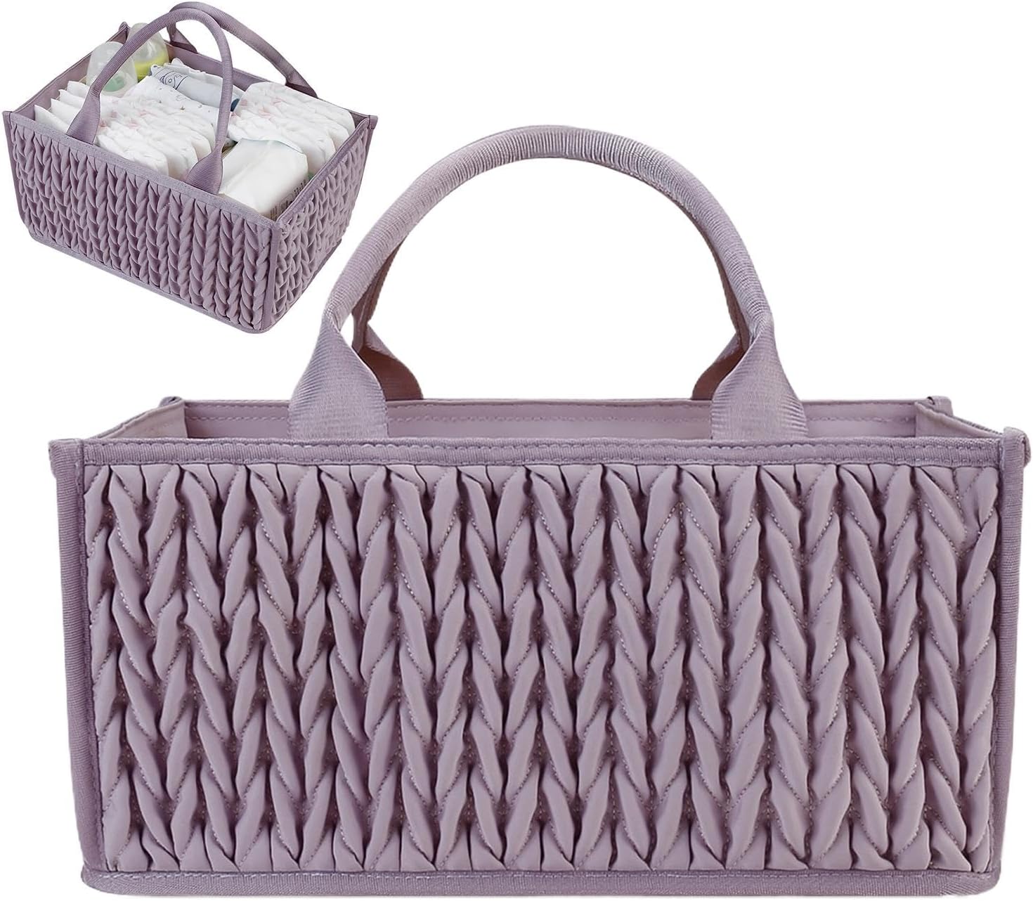 Portable Diaper Storage Handles Portable Travel Diaper Caddy Storage Basket