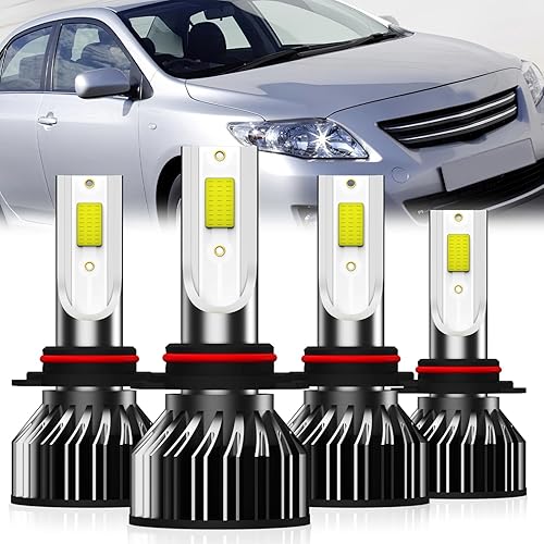 QIPEIZSP Fit For Toyota Corolla 2001-2013 Light Bulbs, 9005 High