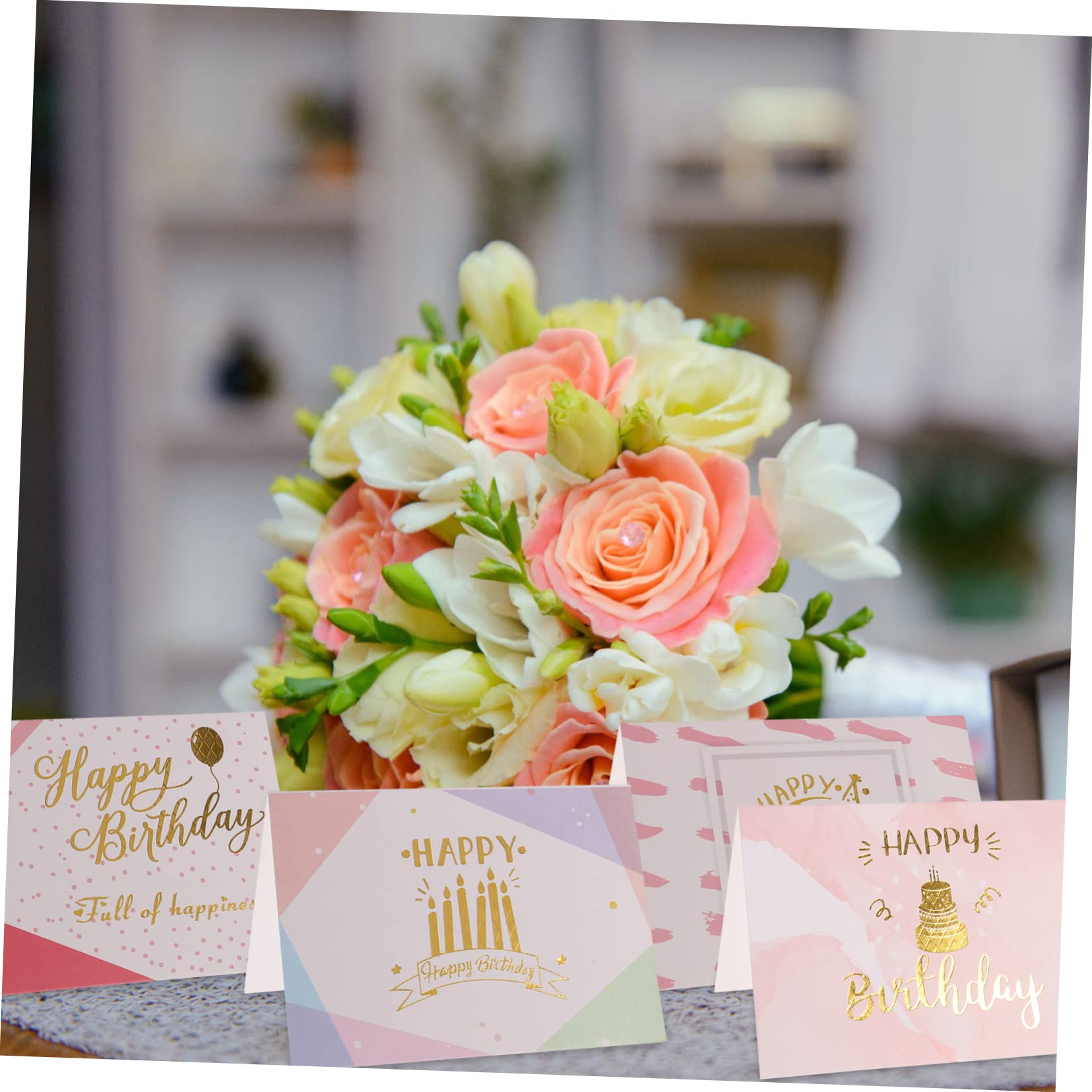 SHINEOFI 120pezzi Biglietti Compleanno Per Bouquet Divertenti e Decorativi Per Festeggiare Per e