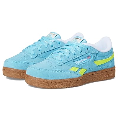 Reebok Kids Club C Revenge (Little Kid) Kids Shoes Digital Blue/Solar Acid Yellow/Gum