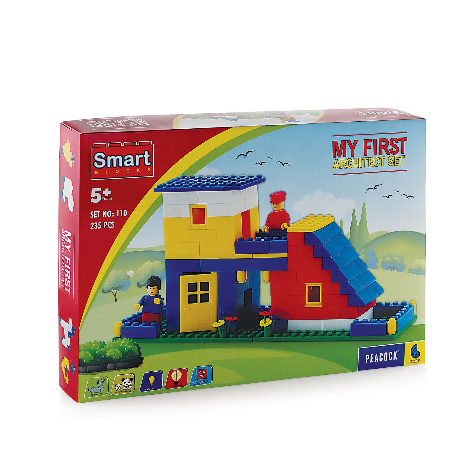 My First Architect Set Construction & Building Block House Architect Game Set for Boys & Girls (235 Pieces)