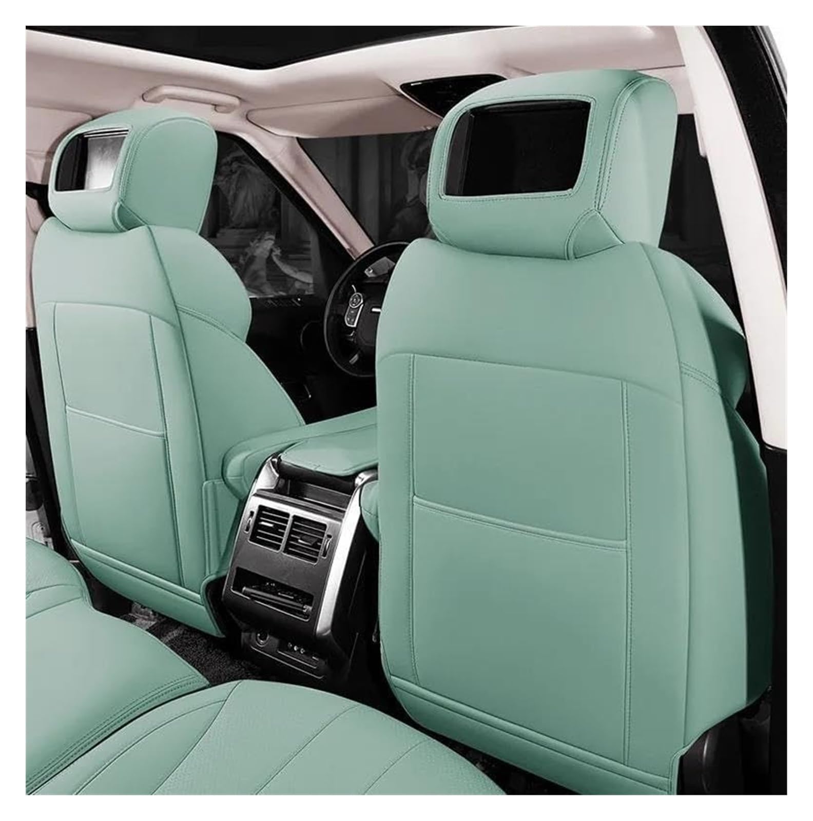 Für Kompass Für Wrangler Für Patriot Für Grand Cherokee Auto Sitzkissen Sitzbezüge Nach 5 Sitze Autositzbezüge(LIGHT GREEN W)