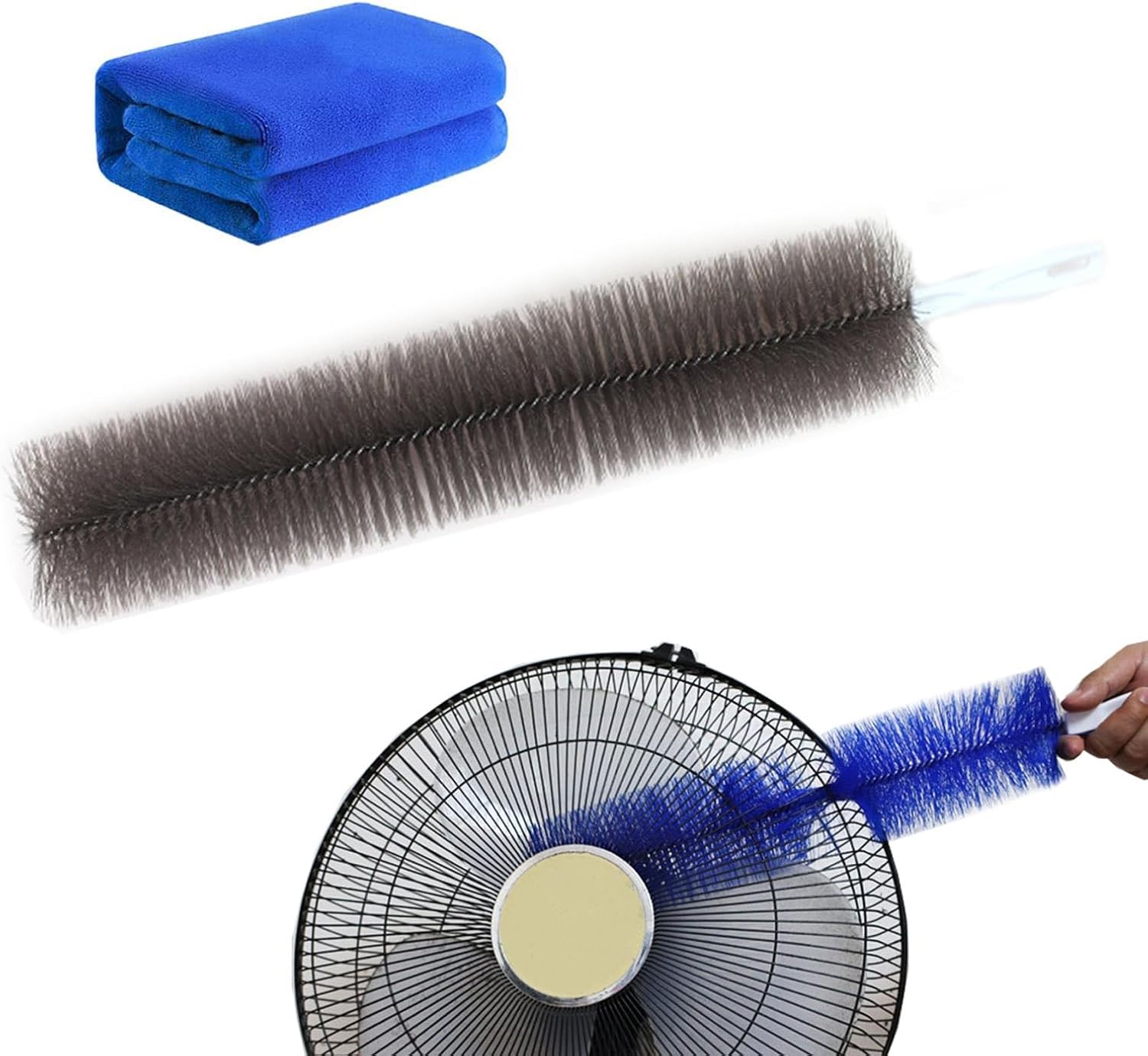 Flexible Fan Dusting Brush, Bendable Dusting Brush