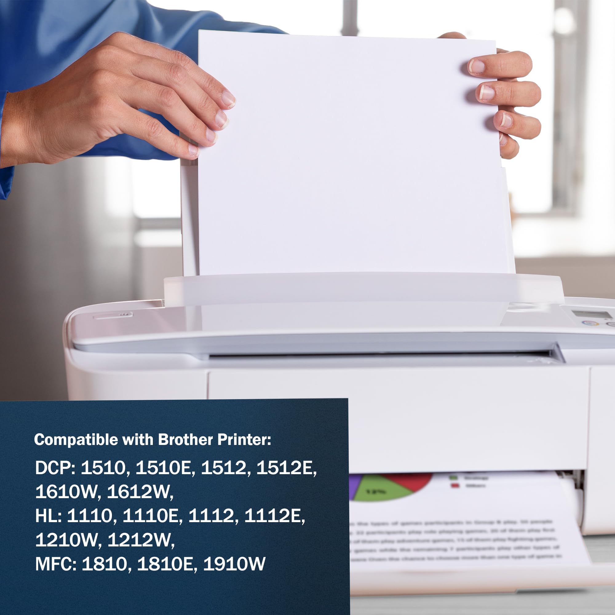 Tn 1050 3 Toner Compatible Pour Brother DCP-1510, 1510E, 1512, 1512E, 1610W, 1612W, HL-1110, 1110E, 1112, 1112E, 1210W, 1212W, MFC-1810, 1810E, 1910W | TN1050 Noir [Black Brother Dcp-1612w