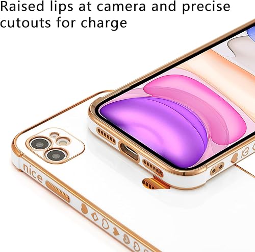 Miniatura 10 de DEFBSC Funda de protección completa para lente de cámara y borde galvanizado, esquinas reforzadas a prueba de golpes, funda de TPU suave para iPhone