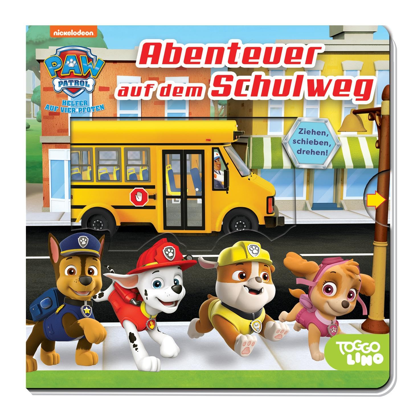 PAW Patrol Abenteuer Auf Dem Schulweg Pappbilderbuch Mit Schiebern paw-patrol-abenteuer-auf-dem-schulweg-pappbilderbuch-mit-schiebern