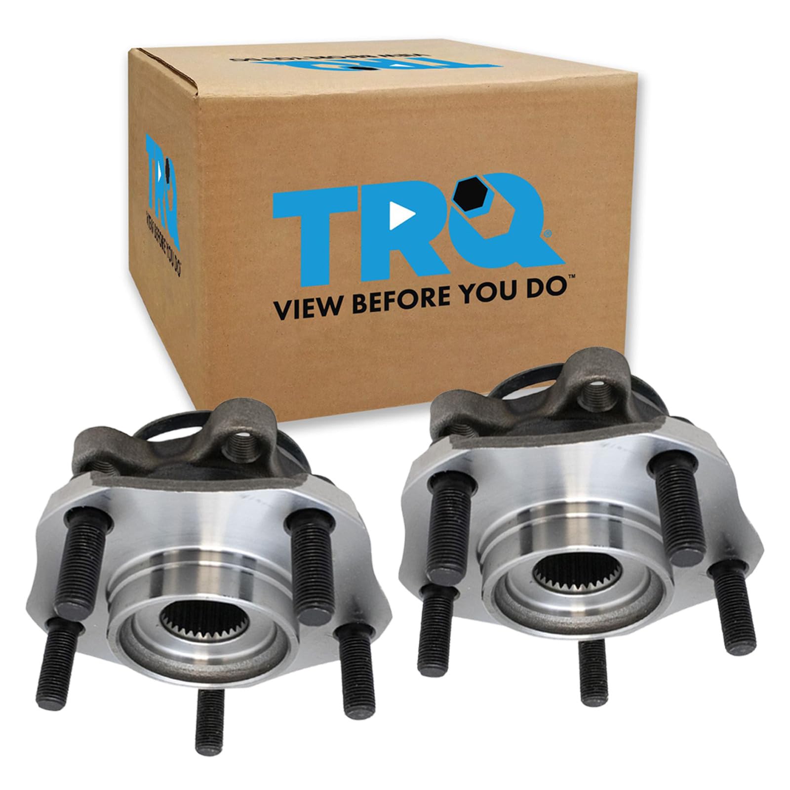 TRQ Front Driver and Passenger Side Wheel Bearing and Hub Assembly Set 2