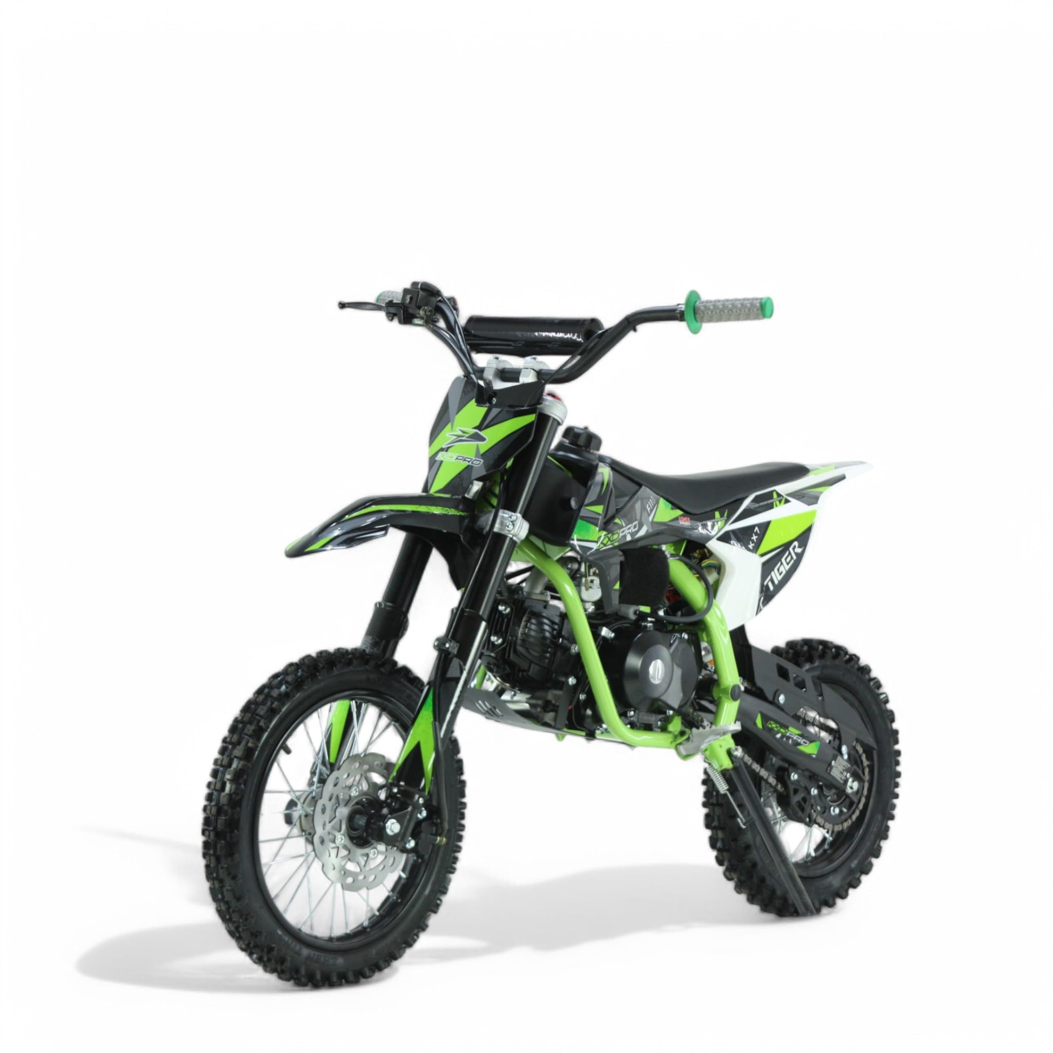 KXD KX7 707C Automatik 110CC 14-12 Dirt Bike Dirtbike CrossBike pocket Pitbike bike Rennbike Minibike Bike Pocket Ladegerät Grün