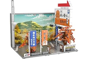 dOMOb Initial-D Usui Touge Parking Lot Japan Building Blocks Kit Lego Mako