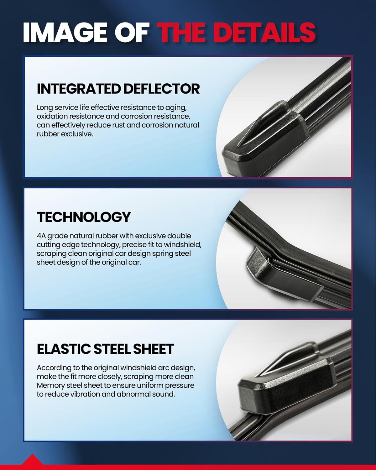 KAX 2PCS 24"+17" Automotive Replacement Front Windshield Wiper Blades Fits for 2010 2011 2012 2013 2014 2015 2016 2017 Equinox/Terrain Top Lock