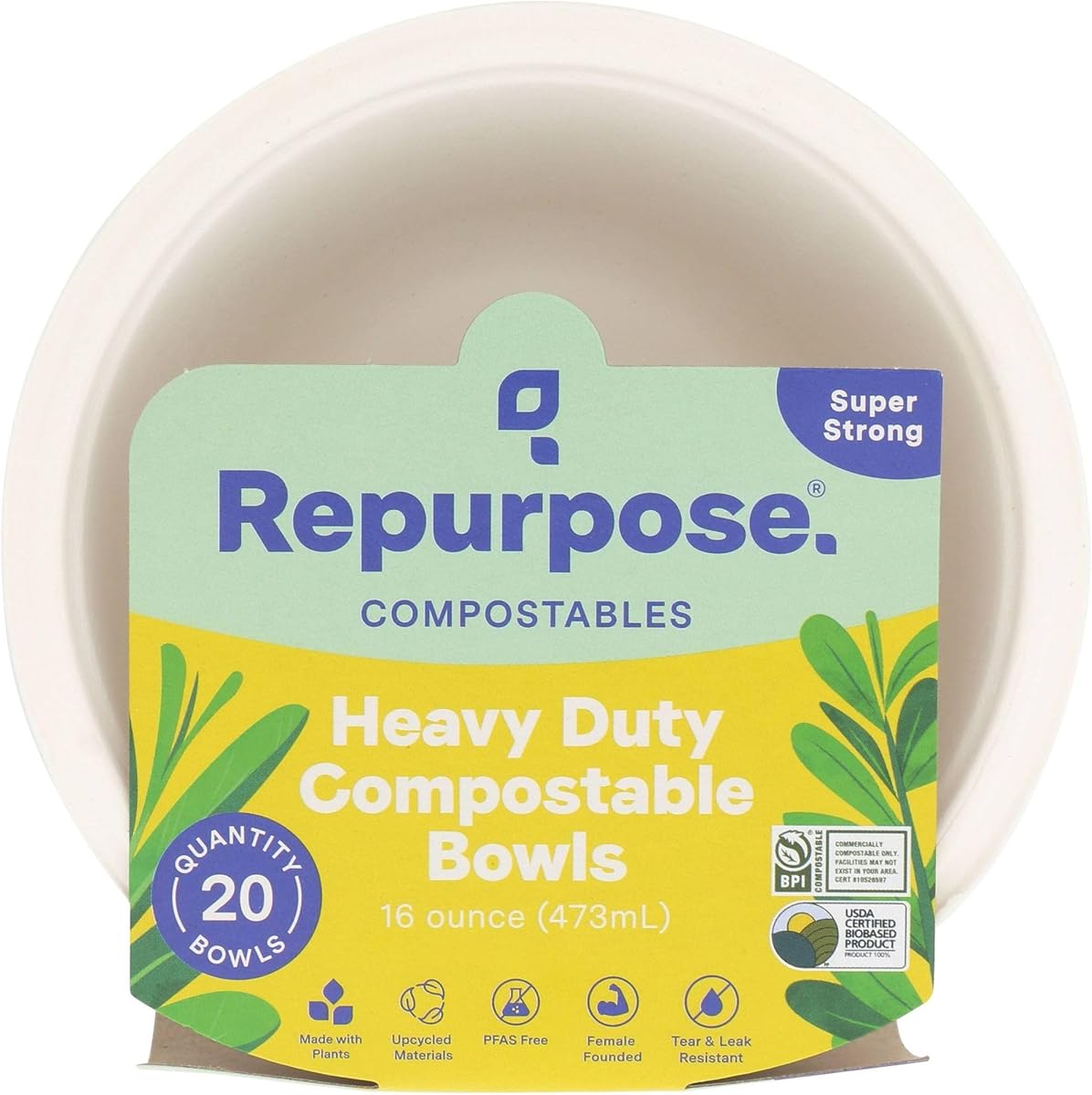 Repurpose, Eco-Bigger Bowls 16 Ounce, 20 Count
