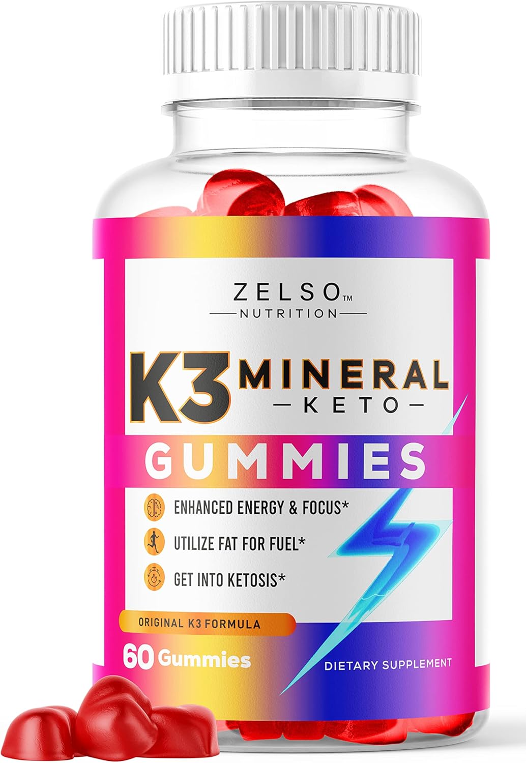 ZELSO K3 Spark Mineral Gummies Nutrition, The Original K3Spark ACV