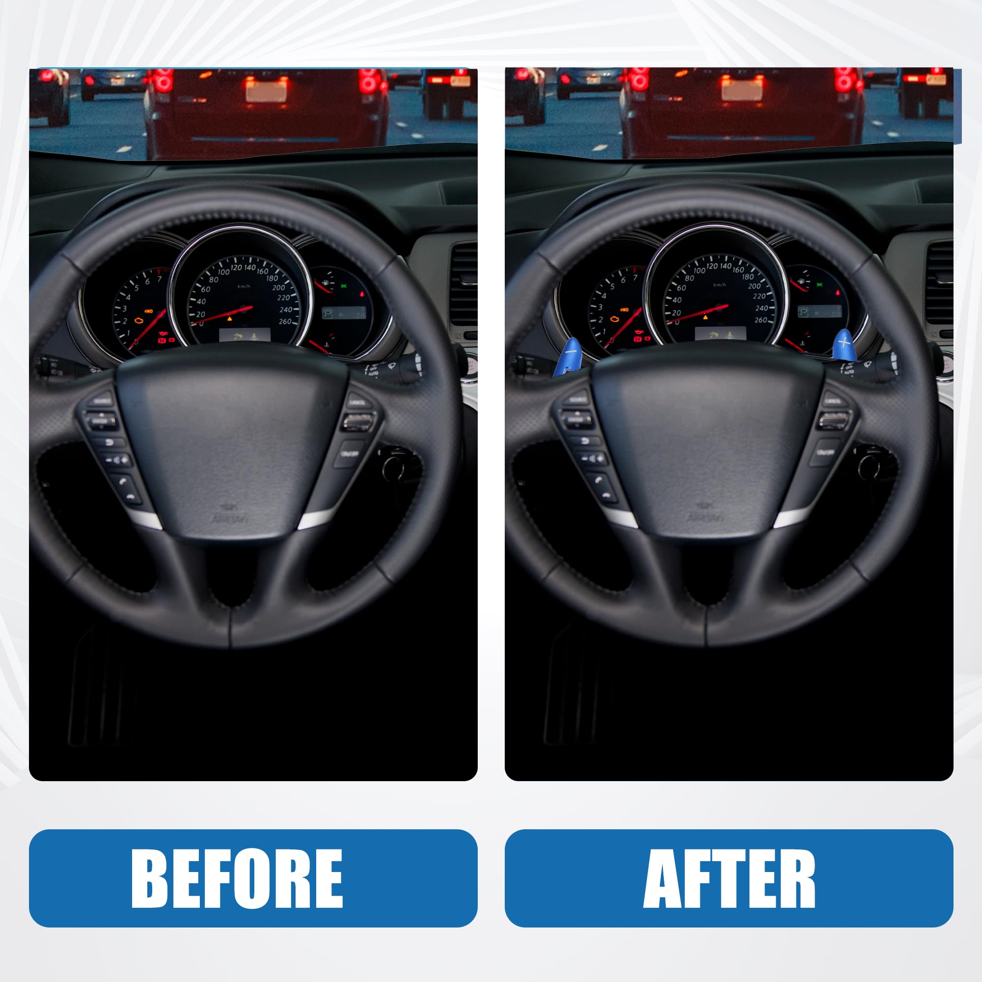 A ABSOPRO Cubiertas Paletas Cambio para BMW Serie 3 19-20 (Juego De 2)