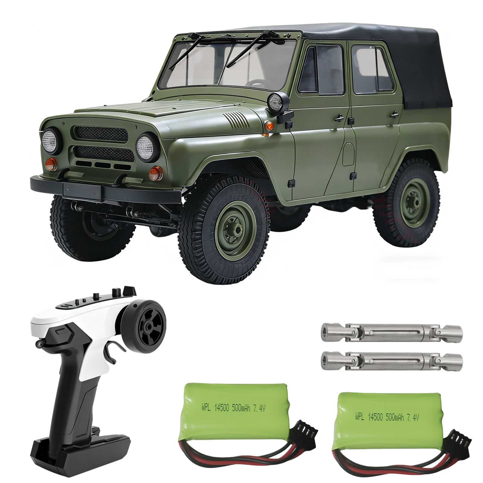 YUCT WPL C94 RC Crawler - 4x4 1/12 Military RC Truck