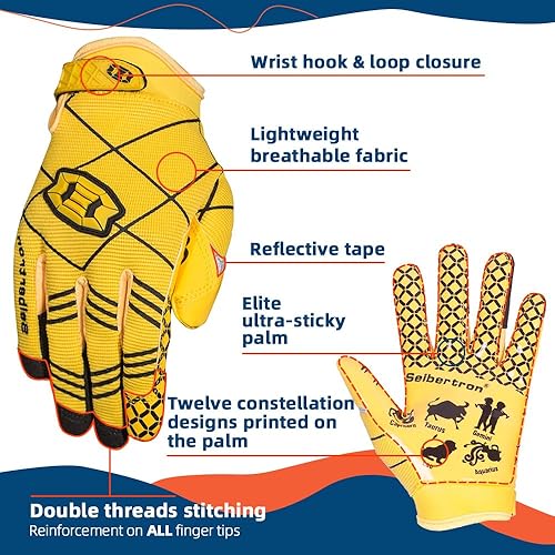 Vista 71 de Seibertron Pro 3.0 Elite - Guantes de fútbol para jóvenes y adultos Tamaño adulto rojo