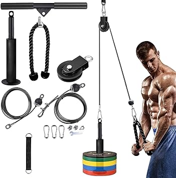 IRIS Power Motion 16-in-1 Cable Pulley Exercise System – Multifunctional Home Gym Fitness Machine for Strength Training & Full Body Workouts