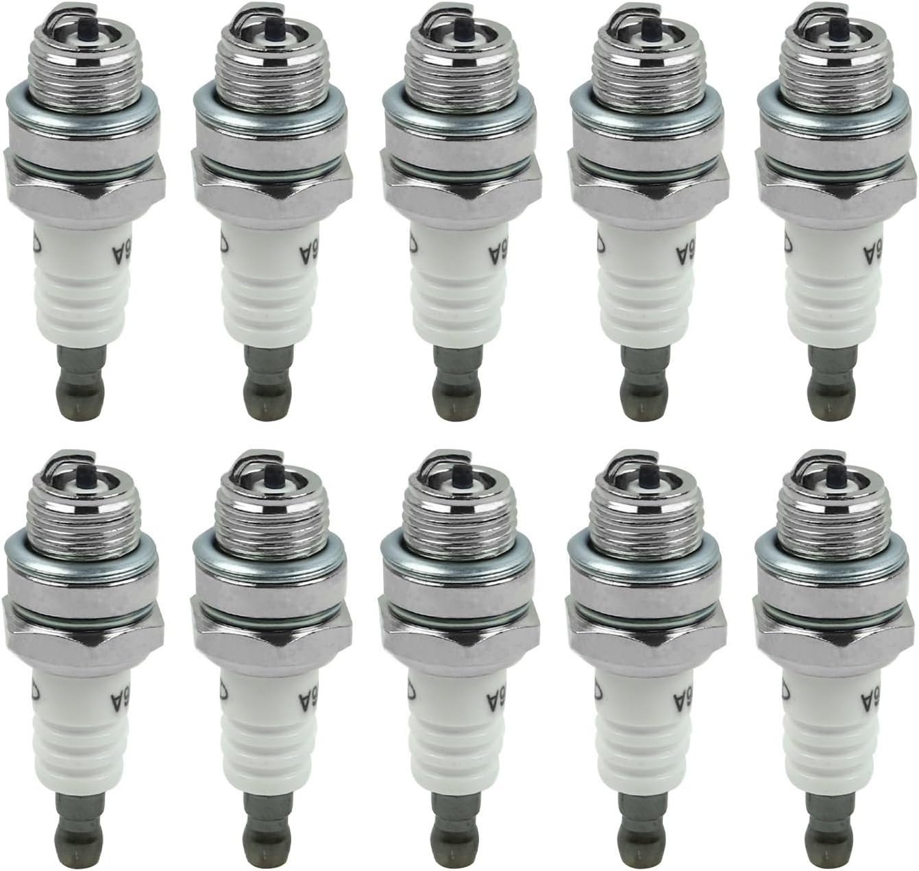 10 Packs BM6A Spark Plug Replaces BM6A 5921 CJ8 843 AM54450 010769 WS8E 7543 L7T BPMR7A RCJ6Y RCJ7Y WSR5F BM6Y Chainsaw Strimmer accessories