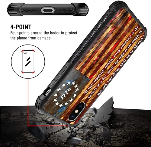 Vista 93 de Funda compatible con iPhone 13 Pro, diseño de patrón para iPhone 13 Pro, fundas para mujeres y niñas, Betsy Ross 13 estrellas de madera con bandera