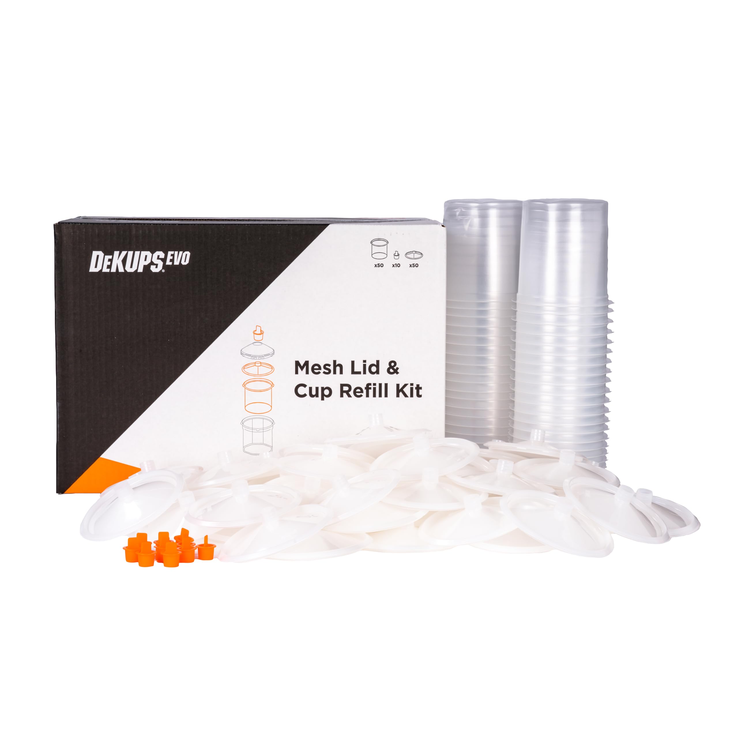 Amazon.com: DeVilbiss 24OZ/710ML Cup, No Mesh Lid, Kit 50 DPV-24