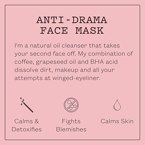 Miniatura 4 de Frank Body Máscara facial anti-drama  Mascarilla facial de carbón con miel, lavanda y manzanilla  Alivia la piel, combate imperfecciones, elimina la