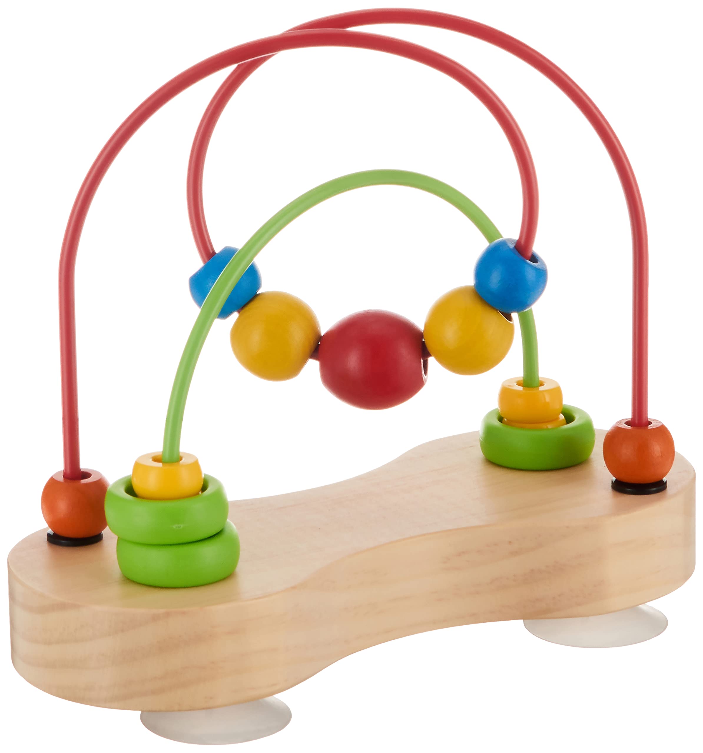 Hape Double Bubble Wooden Bead Maze | Award Winning Educational Wire Roller Coaster Sorting Puzzle Early Development Toy for Babies and Toddlers
