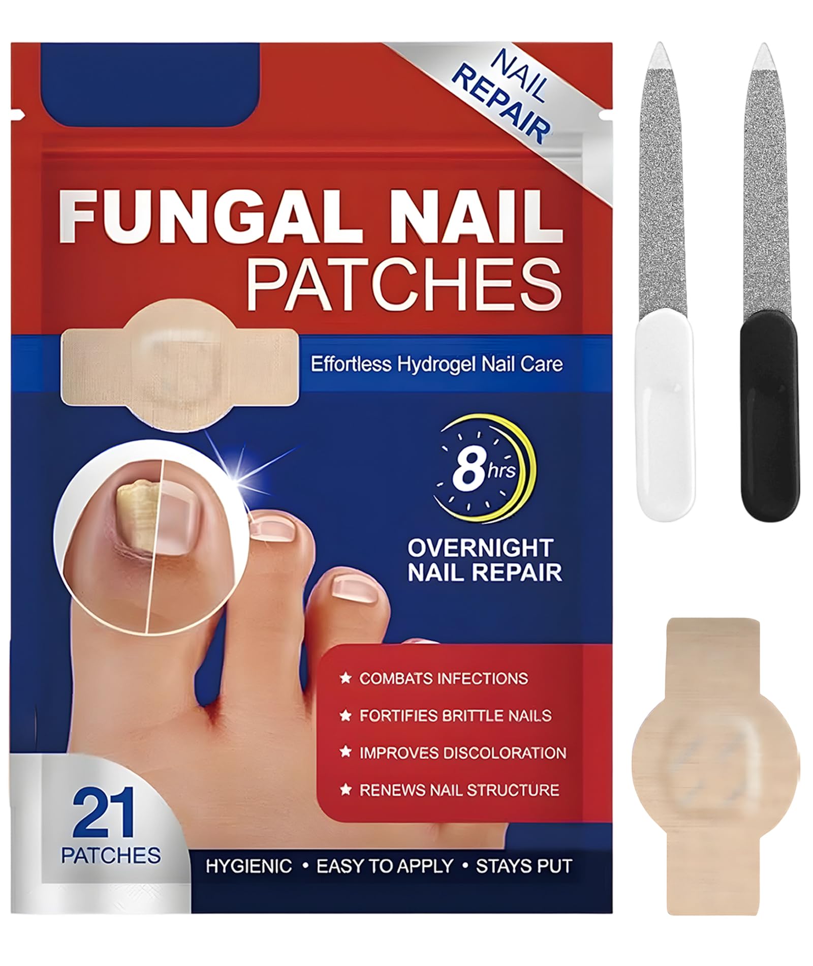 23 PCS Toe Nail Corrector, Nail Alignment Patches | Gentle Support for Toe Care | Non-medicated Nail Relief Aid-image-41