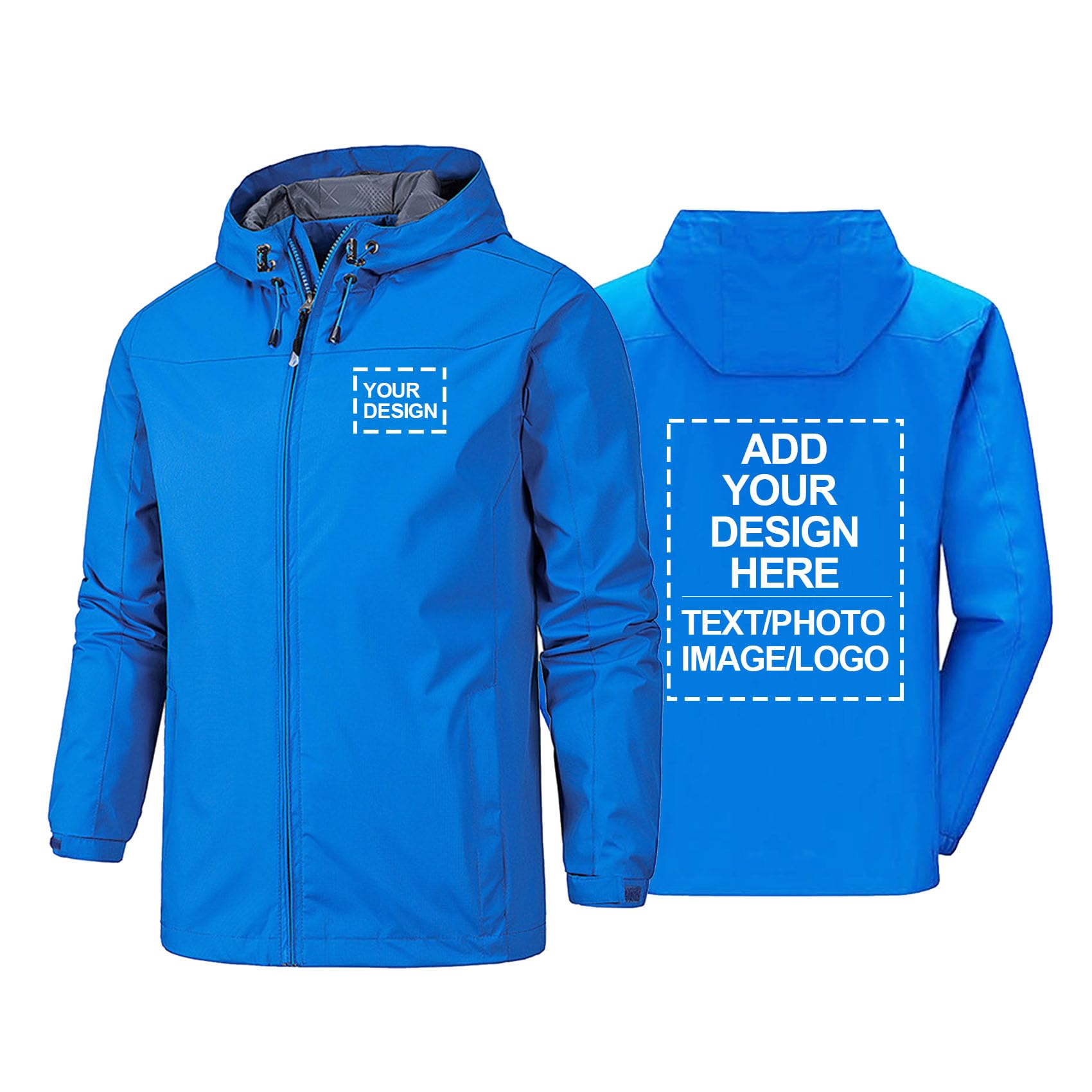 Giacca antivento impermeabile personalizzata da uomo e da donna giacca antivento impermeabile softshell giacca antipioggia da campeggio all'aperto logo personalizzato testo immagini