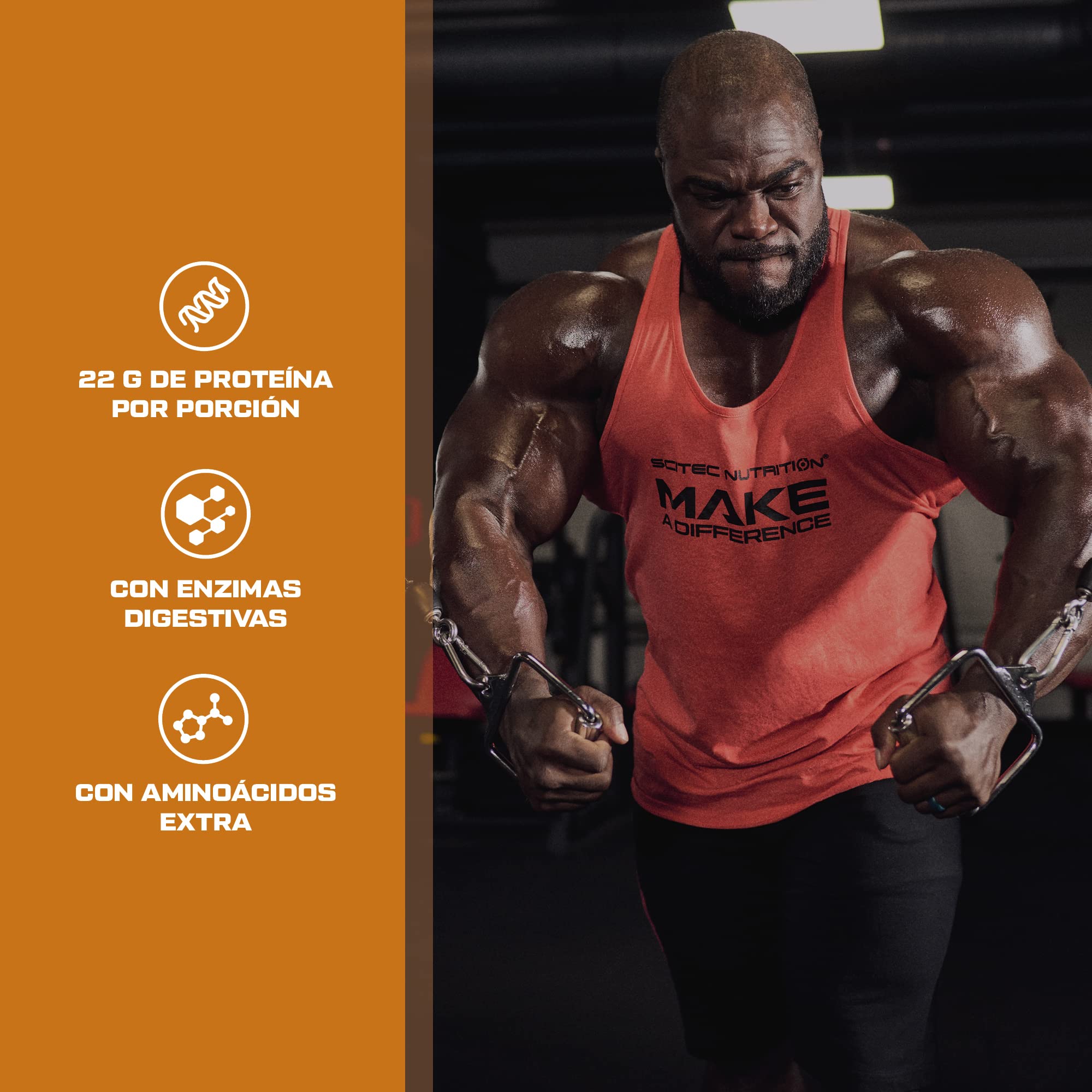 Scitec Nutrition 100% Casein Complex - Complexe de caséine à base de caséine micellaire - avec L-Glutamine, Taurine et Enzymes végétales, 5 kg, Chocolat belge