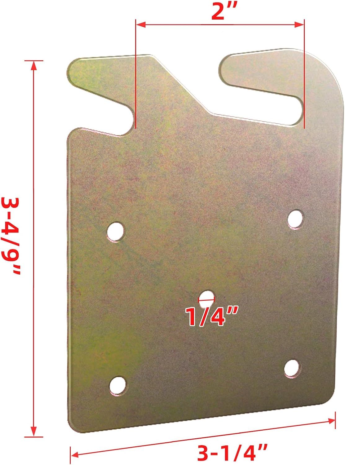 4PCS Heavy Duty Bed Frame Brackets Kit - Universal Wood Bed Rail Hook Plates with Solid Steel Construction, Compatible with Headboard, Footboard, Bed Frame Hardware Replacement Parts with Screws