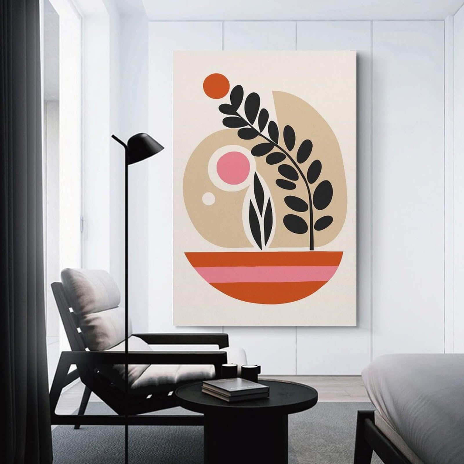 Junmoney Modern Nature Art Print Room Decor Wall Art, 24x36inch(60x90cm), for Home, Office, Studio Or Guest Room, Canvas Wall Art That Fits Changing Layouts