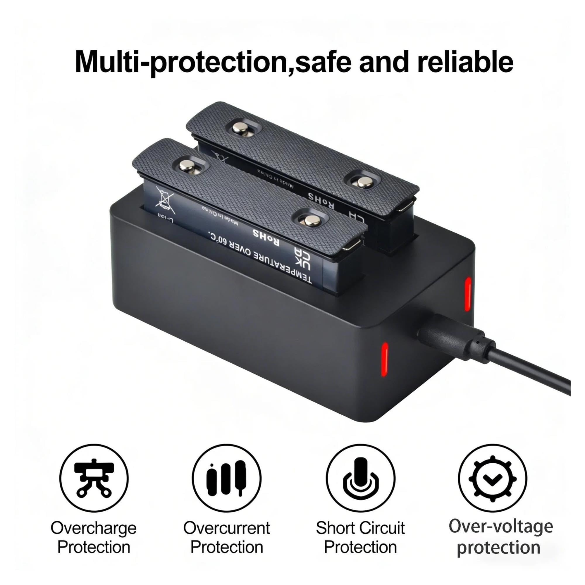 Caricabatteria, Compatibile Con X5 2800mAh 2 Slot