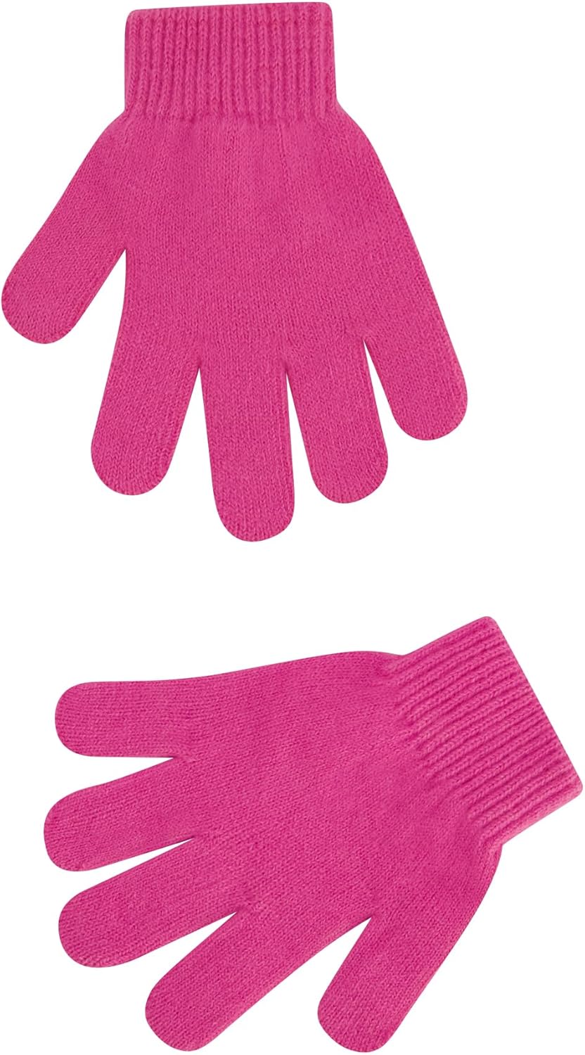 Hello Kitty Girls Beanie Hat and Gloves Set, Cuffed Knit Cap with Pom and Matching Mittens, Pink, One Size - Image 8