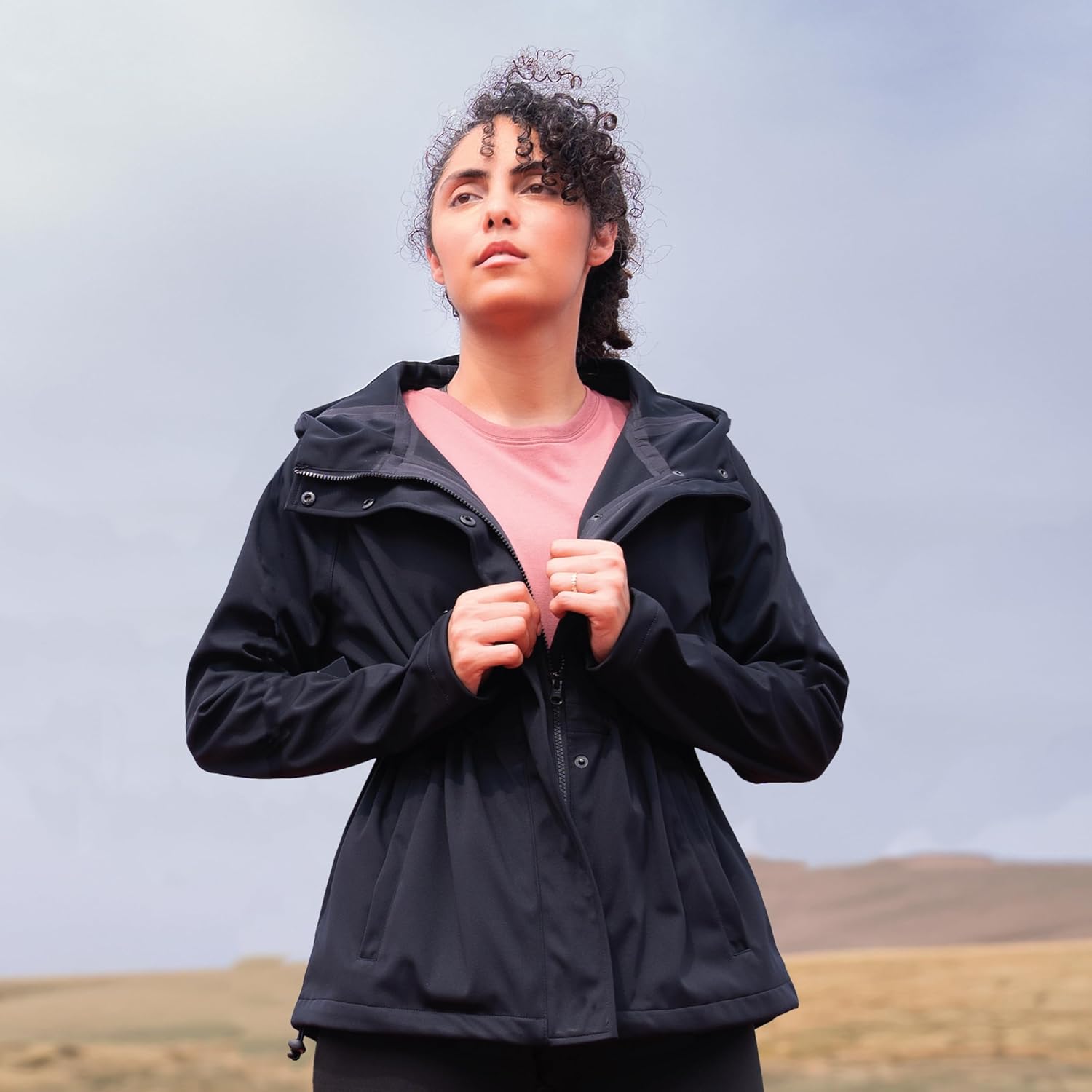 Rothco Womens Shadow Ops Waterproof Rain Jacket – Lightweight, Breathable, and Windproof Raincoat