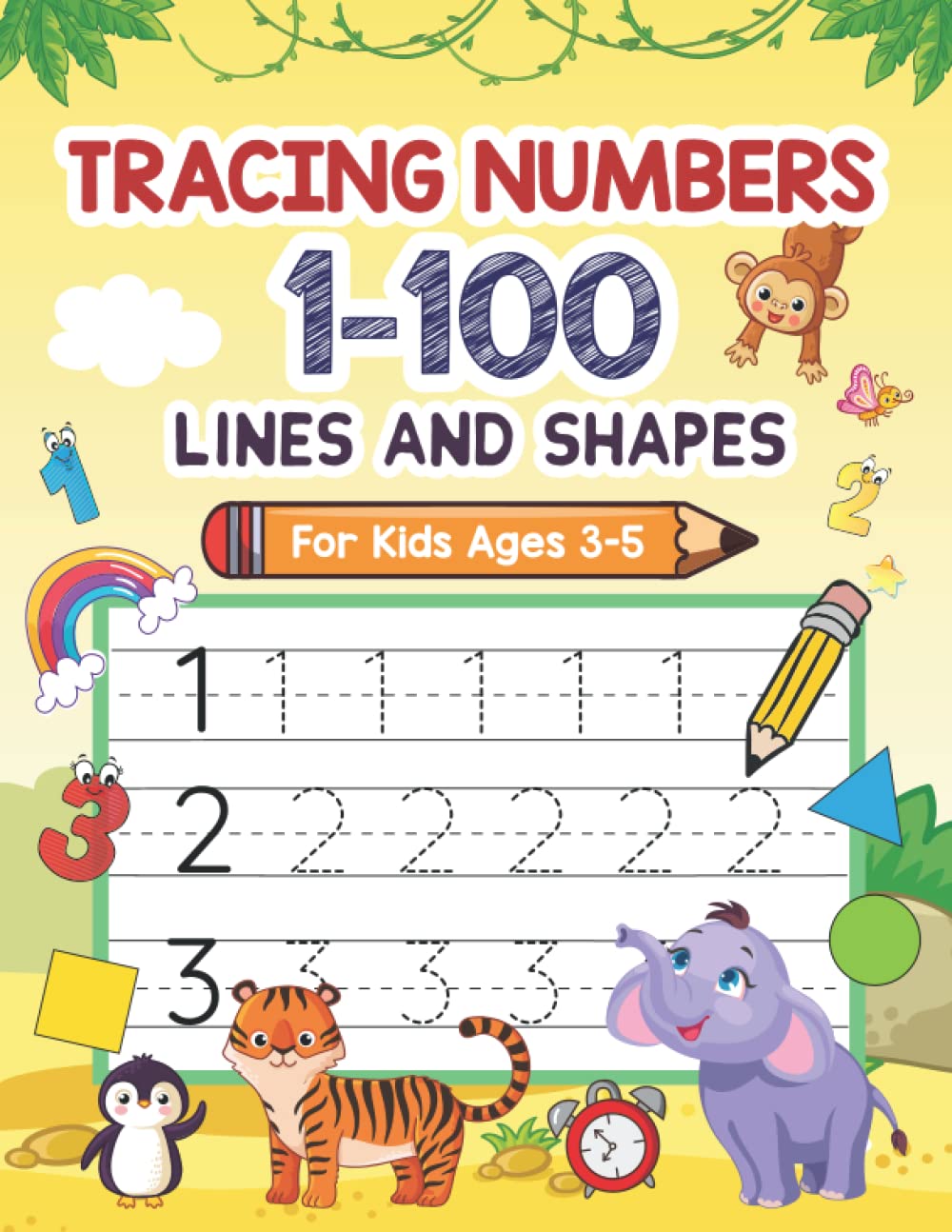 Tracing Numbers 1100 Workbook for Kids Ages 35 Philippines Ubuy