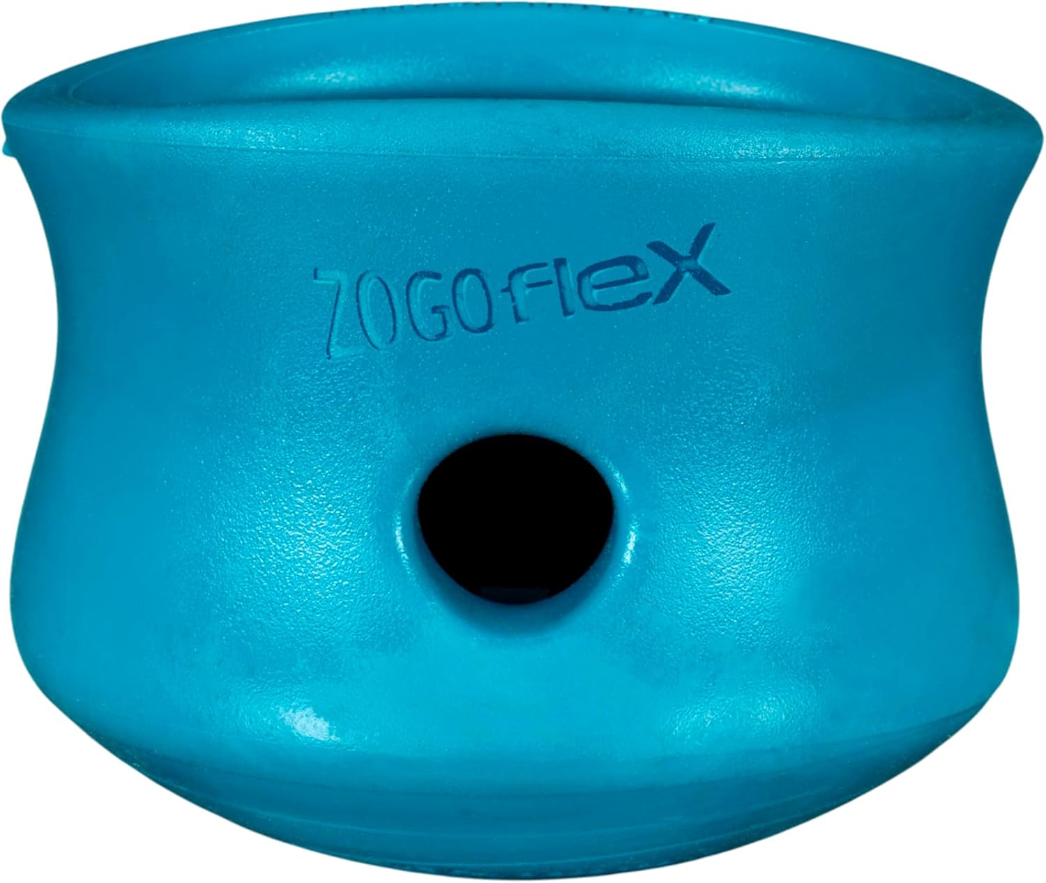 WEST PAW Zogoflex Toppl Interactive Treat Dispensing Puzzle Dog Toy for Mental Stimulation & Enrichment-Holds Kibble & Treats-Lickable, Freezable & Dishwasher Safe-Made in USA-XL-River Blue