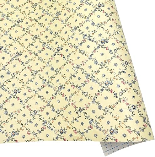 Rollo grande de papel tapiz floral de 32.8 pies para despegar y pegar, removible, impermeable, renovar la superficie de los muebles (393.7 x 17.7
